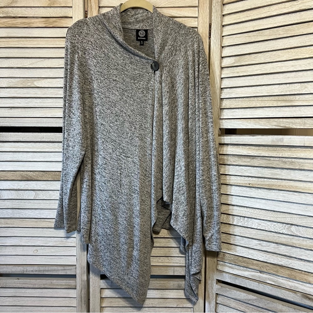 Bobeau Gray Cardigan Sweater